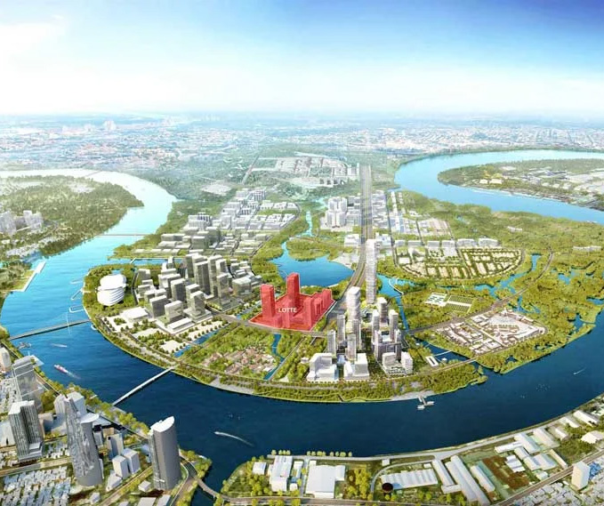 Vị trí Lotte Eco Smart City