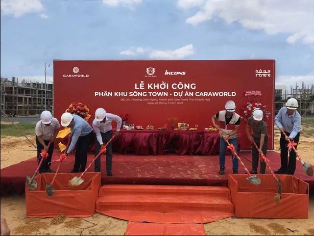 Hình ảnh tiên độ triển khai phân khu Sông Town Caraworld Cam Ranh